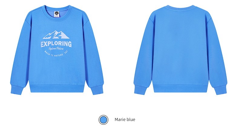 361 ° Children's Clothing for Boys and Girls, Pullover Sweatshirt, Round Neck, Autumn and Winter 2026 New Autumn Style, Fleece-Lined Long-Sleeved Sports — 46