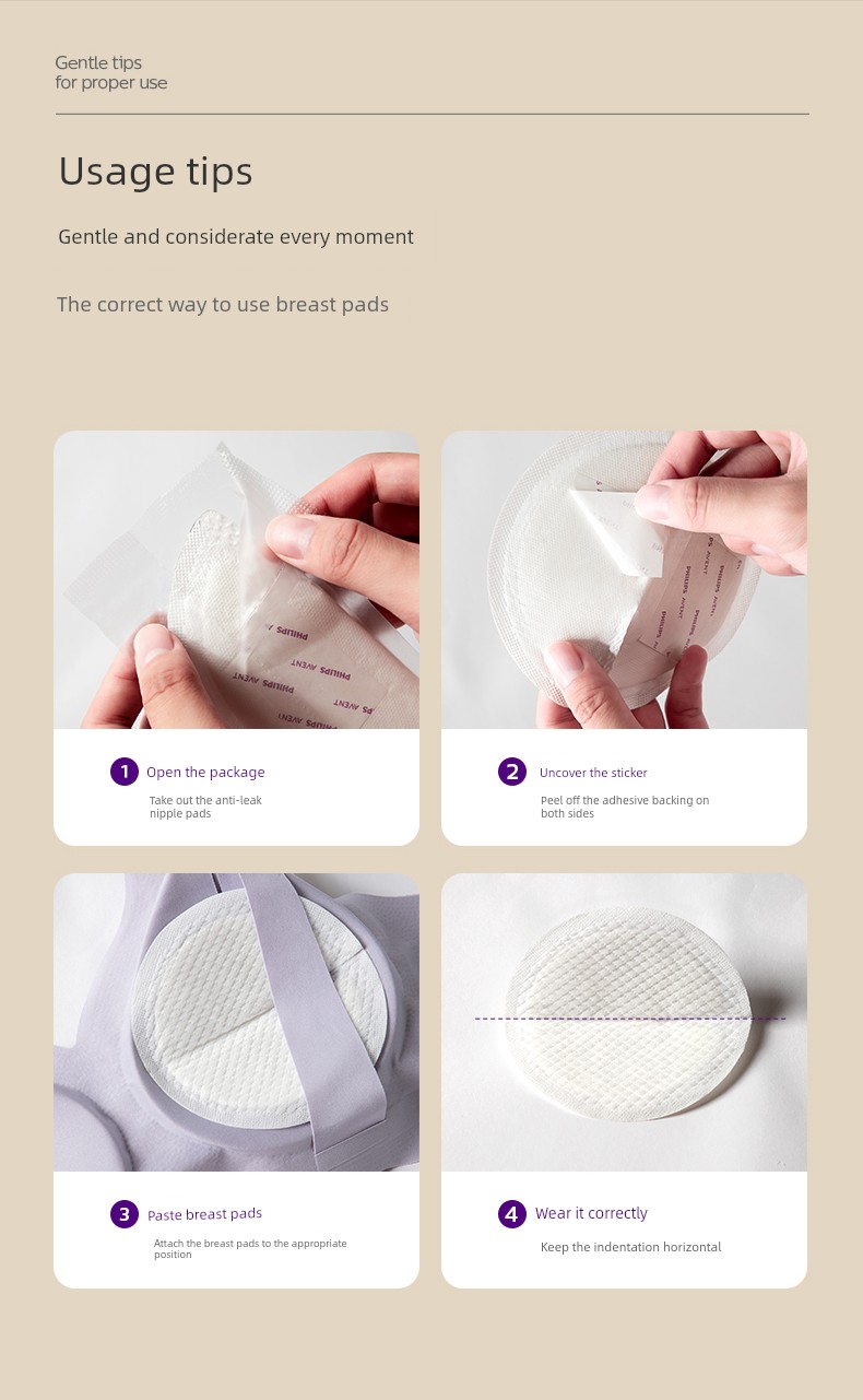 Philips AVENT Anti-Overflow Breast Pad Breastfeeding Postpartum Disposable Breathable Milk Leak-Proof Pad Breast Pad 2 Boxes — 16