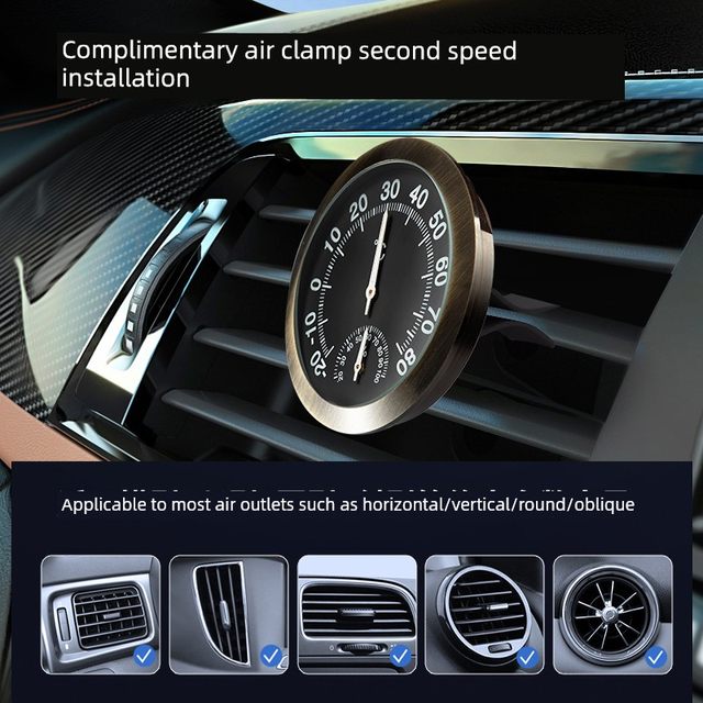 High-precision luminous explosion-proof vehicle temperature and humidity meter for vehicle air outlet temperature measurement