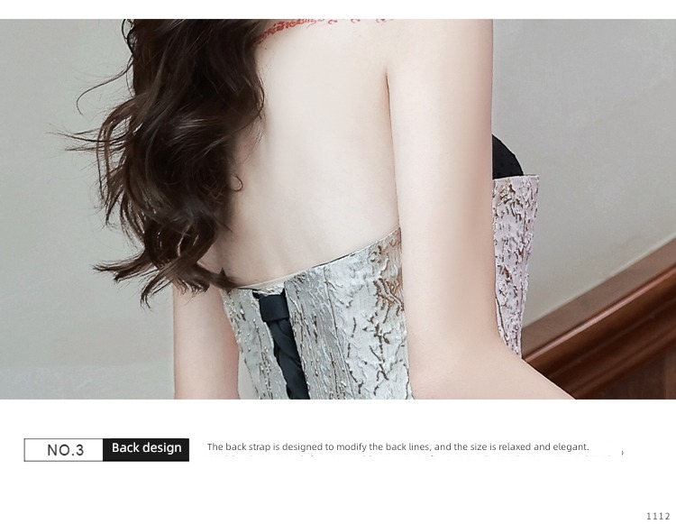 Dress skirt high-end A lady of temperament vocal music Art examination undergarment covering the chest and abdomen