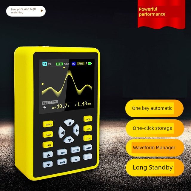 FNIRSI-5012H数字示波器手持小型迷你示波表100MHz带宽 500MS采样