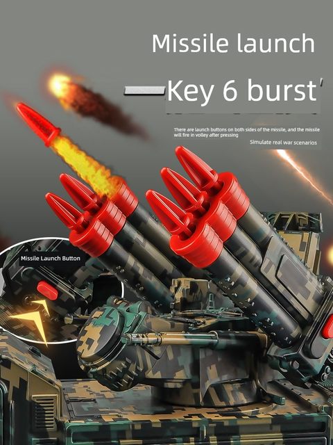 Armor S anti-aircraft rocket launcher missile vehicle cannonball military tank model children's alloy toy vehicle
