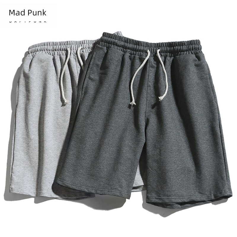 sweatpants  male girl student easy Wear out Solid color leisure time shorts
