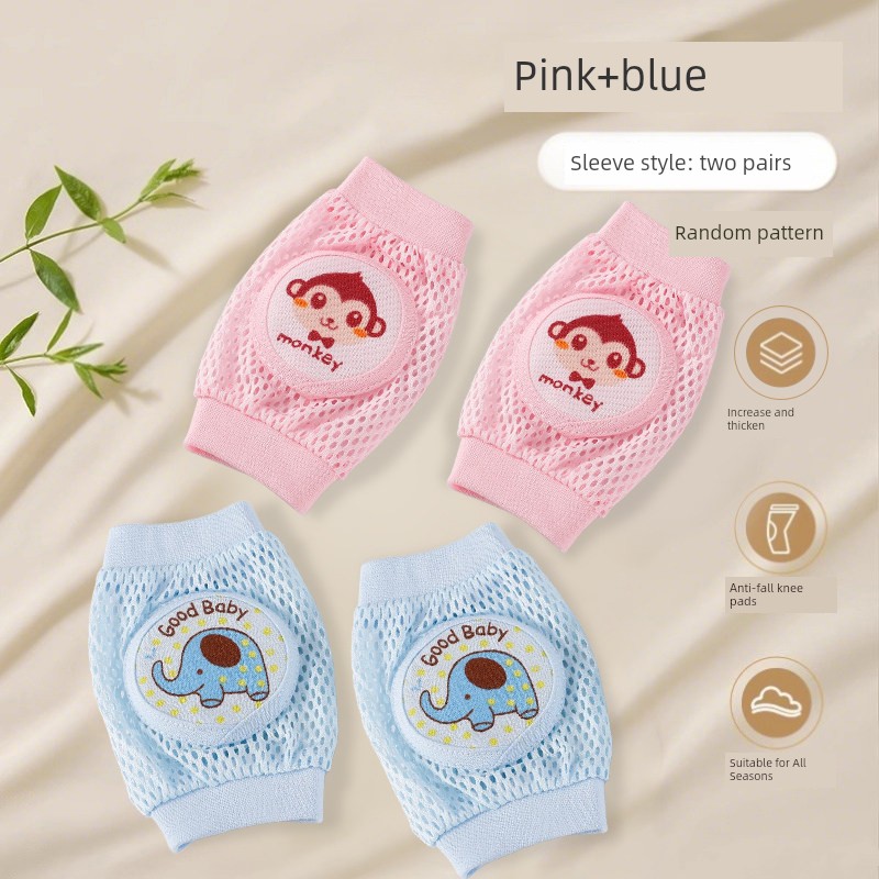 Baby Knee Pads for Crawling, Infant Knee Protectors, Children's Anti-Fall Crawling Gear, Toddler Learning Crawling Elbow Pads, Summer Thin Version — 3