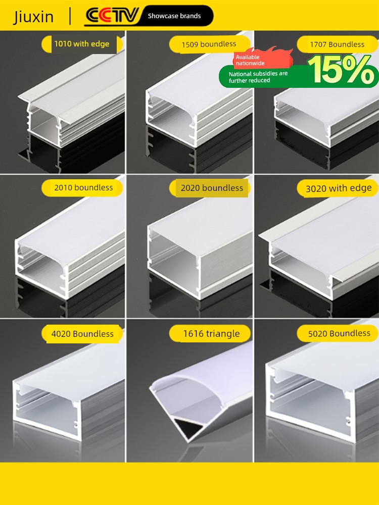Led Linear Light, Surface-Mounted Linear Light, Embedded Light Channel, Aluminum Channel, Double Eyelid Ceiling Linear Light Strip, Light Strip Slot