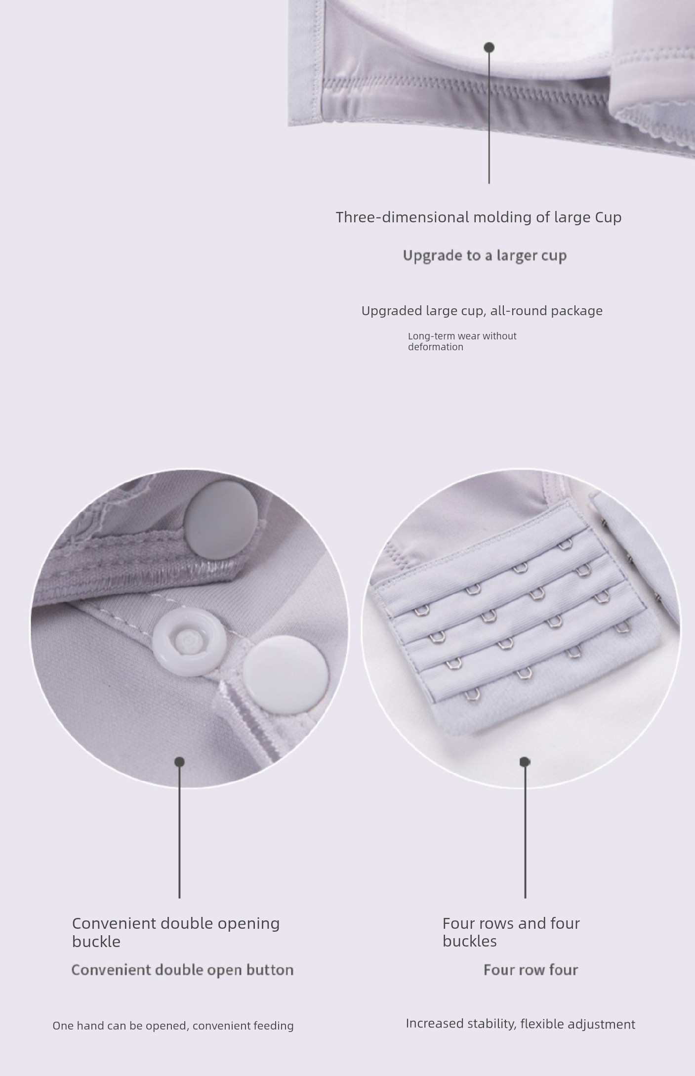 Plus Size Maternity Bra Nursing Intimates Push up and Anti-Sagging Big Breast Full Cup Postpartum Feeding Pregnancy Dedicated Bra — 26