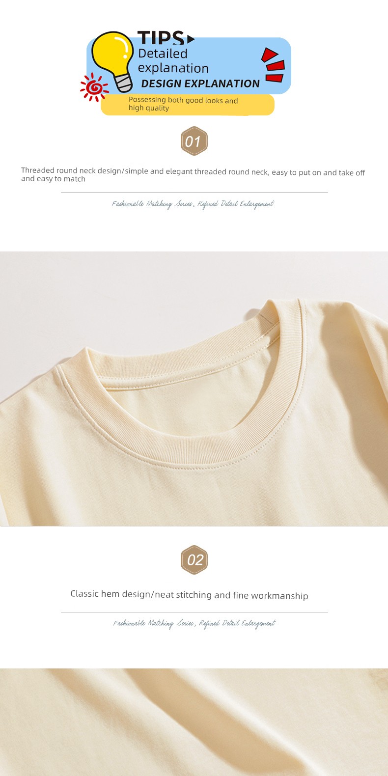 Girls' Apricot-Colored Short-Sleeve T-Shirt, Pure Cotton, 2026 New Stylish Versatile Casual Top for Older Children — 8