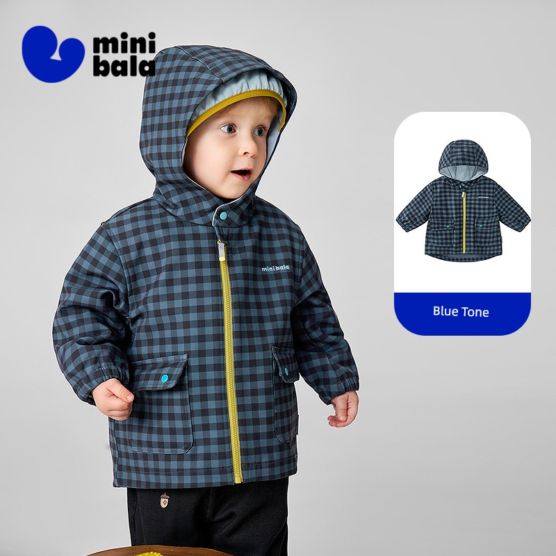 [Courage Soft Leather] Mini Bala Boys and Girls Children's Jacket Water-Repellent Plush Inner Lining Three-In-One 2026 Autumn — 1