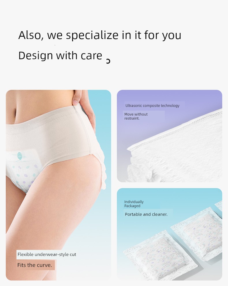 Deyouan Sleep-Safe Pull-Up Pants for Women, Leak-Proof, Maternity-Specific, Large Size, Night Safety Menstrual Pants, Sanitary Napkins — 10