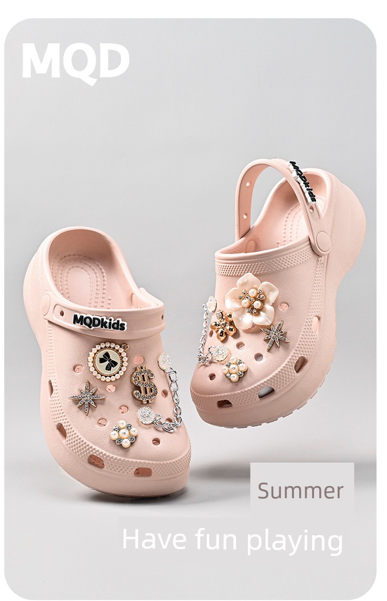 Mqd Children's Clogs for Girls, Summer Princess Slippers with a Soft, Squishy Feel, Non-Slip for Home Bathroom Use — 1