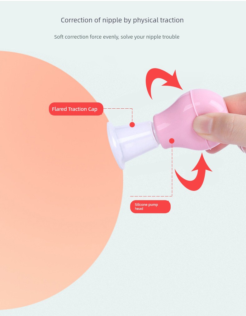 Nipple Brace Young Adult Nipple Depression Flat Short Traction Device Suction and Pulling Nipple Correction Subsidence Manual Pregnant Women — 4