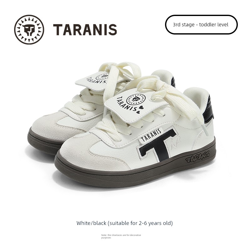 Tyrannis Children's Training Shoes, New Spring and Autumn Sneakers for Girls, T-Toe Silver Cover Ballet Casual Sports Shoes — 8