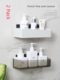 Bathroom nail-free storage rack wall-mounted storage rack without punching on the wall plastic bathroom toilet toilet toilet rack