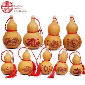Natural Bottle Gourd Decoration Bring In Wealth and Treasure Large Gossip Old Gourd Car Pendant Opening Real Gourd Penda