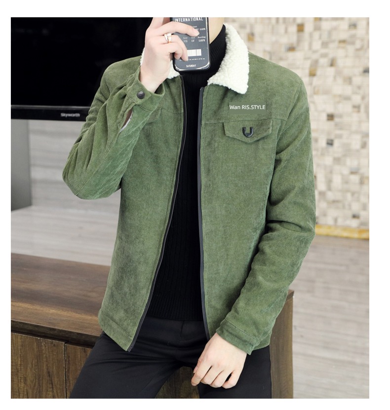 Lamb hair Spring and Autumn Lapel Coat Put on your clothes loose coat