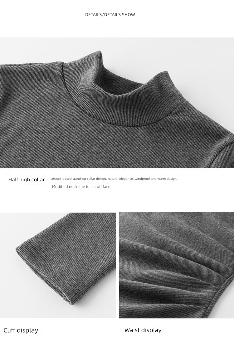 Autumn and winter High collar temperament Lay a foundation sexy knitting Dress