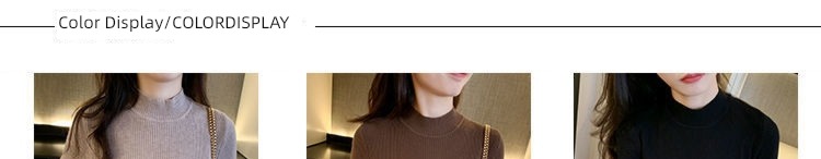 Half high collar Big size Self-cultivation sweater Korean version Versatile Condom