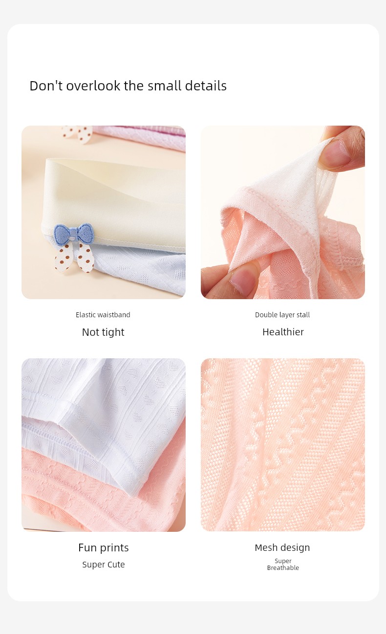 Girls' Underwear, Ice Silk Modal, Medium and Large Children's Boxer Briefs, Summer Thin Style, for Teenagers in the Developmental Period, 12 Years Old — 15