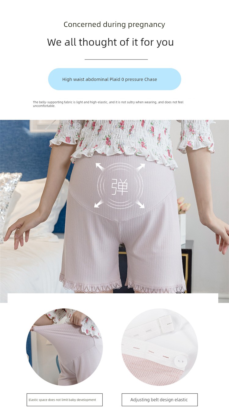 Extra Fat Fashion Tape Can Be Outwear Loose Short Pants Pregnant Women — 8