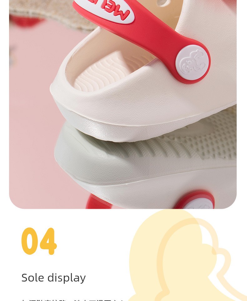 Japanese Imported Summer New Children's Slippers, Cute Cartoon Soft-Soled Indoor and Outdoor Strap-On Children's Clogs — 11