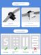 No hole-free gas pipe fixing snap tile on the wall 4-division water pipe fixer snap sticking PVC pipe clamp wire card