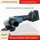 Brushless lithium battery angle grinder genuine charging high power electric handheld grinder cutting machine Makita style grinder