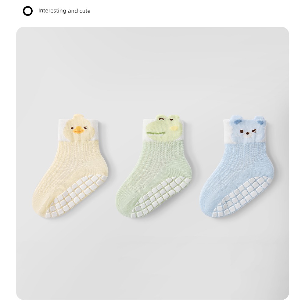 Betis Baby Floor Socks Summer Thin Non-Slip Socks Baby Toddler Socks Mesh Breathable Socks for Men and Women — 30
