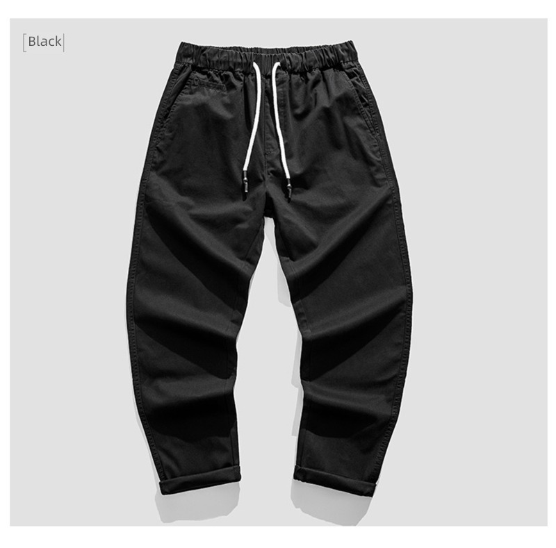 autumn Nine points Korean version Self-cultivation Chaopai Men's style Overalls