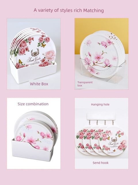 Xinyunlong Thermal Insulation Mat Dining Table Mat Anti-scalding Table Mat Household Bowl Mat Pot Vegetable Mat Round Insulation Mat Temperature Resistance