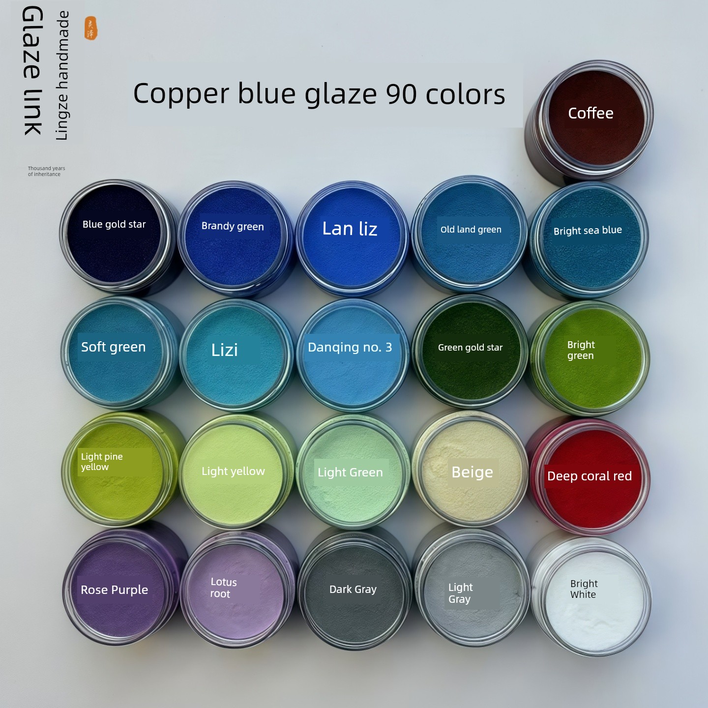 Copper Enamel Glaze for Cloisonné Painting, Special Cloisonné Paint Materials, 30g 50g, Can Be Fired for DIY