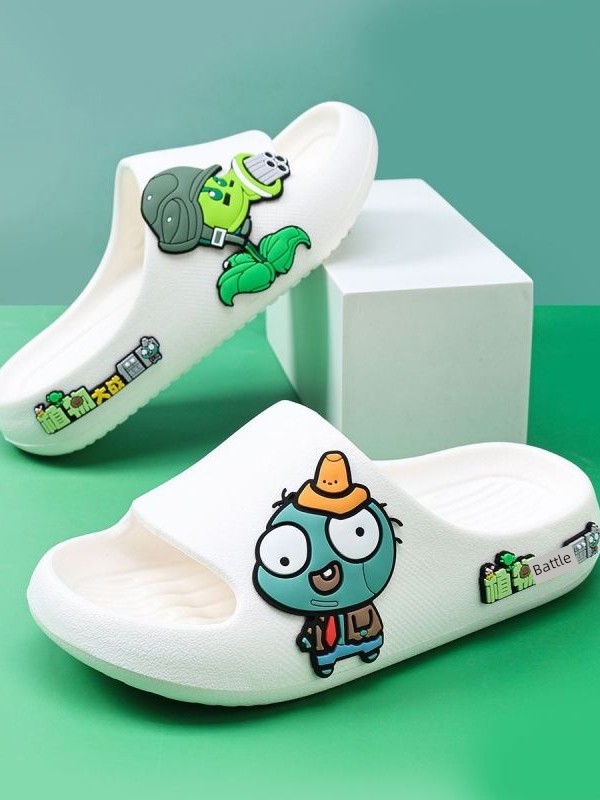 Plants Vs. Zombies Children's Slippers for Boys, Non-Slip New Model, Boys' Indoor Home Summer Baby Soft-Soled Slippers — 4