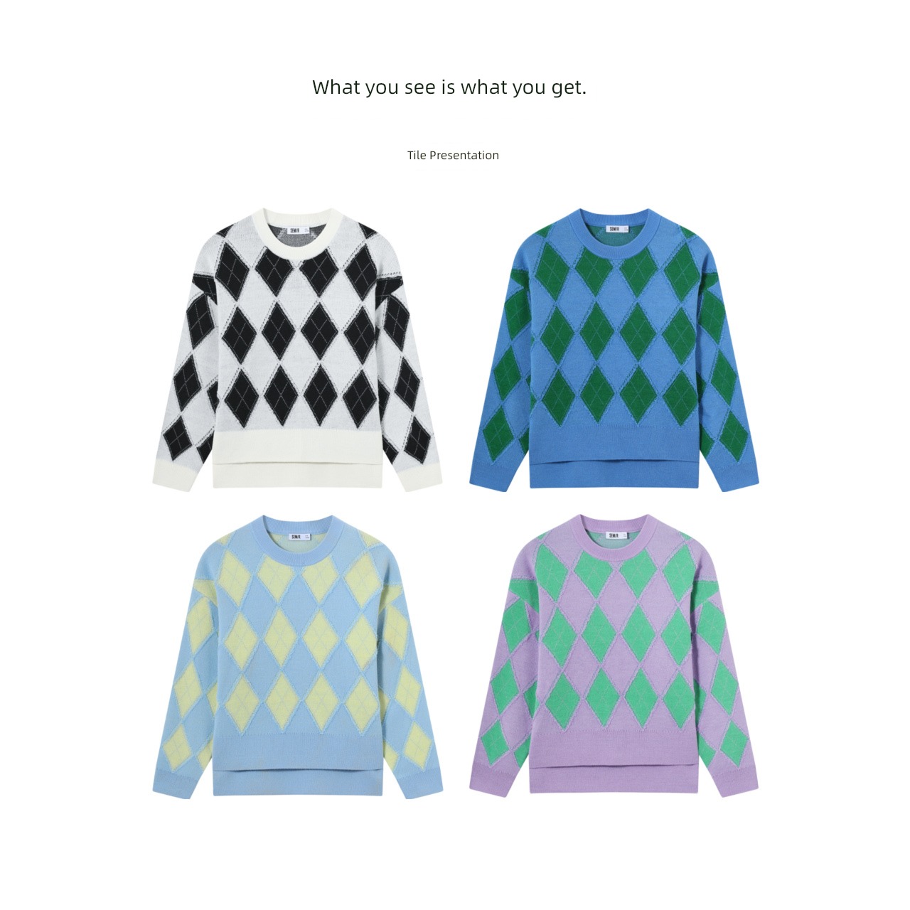 Senma Wear out easy over size knitting sweater