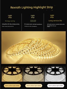 NVC Lighting LED Light Strip For Home Super Bright Living Room Ceiling Decorative Light Bar Corridor Highlight 220V Wate
