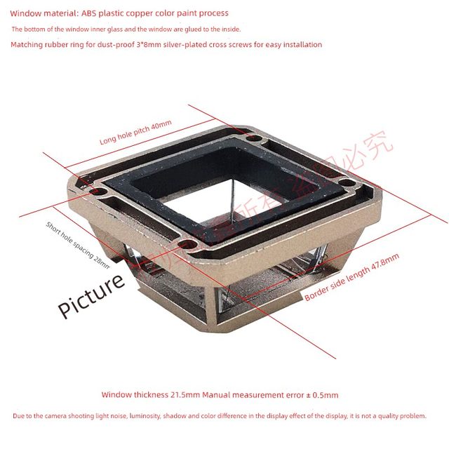 A-style copper-plated hole spacing is 28mm40mm12-line level glass window plastic cover rubber feed pad