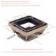 A-style copper-plated hole spacing is 28mm40mm12-line level glass window plastic cover rubber feed pad