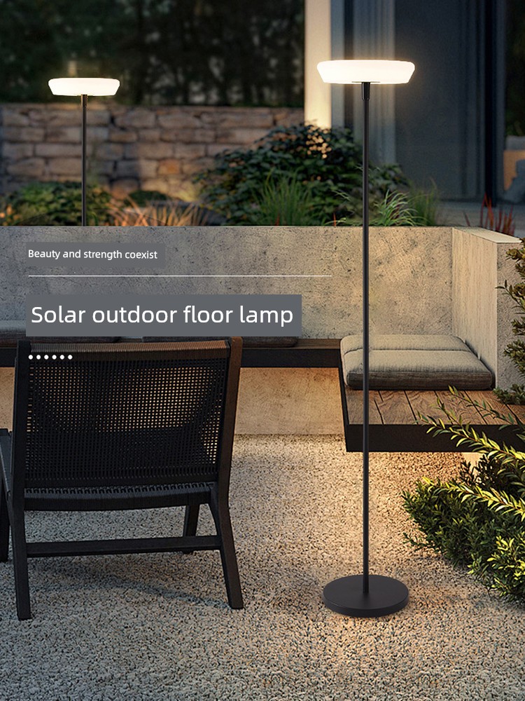 Solar Outdoor Lights Waterproof 2026 New Model Trendy Small Yard Decoration Villa Courtyard Terrace Lights Ambiance Floor Lamp