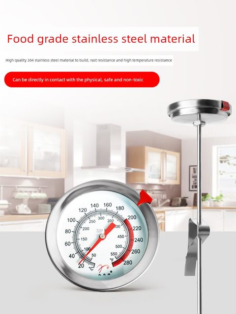Oil thermometer Fried commercial probe baked food liquid temperature kitchen high temperature high precision oil thermometer table