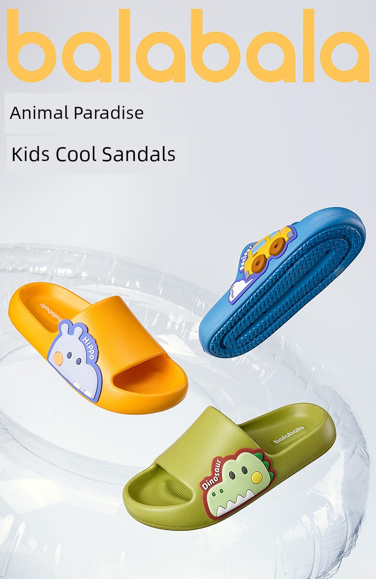 Balabala Children's Shoes Kids' Slippers Boys Girls Bathroom Shoes Home Summer Cartoon Sandals Casual Versatile — 2