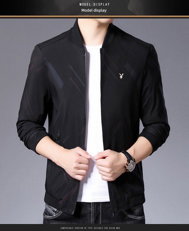 dandy spring and autumn man Self-cultivation Athletic Wear Jacket