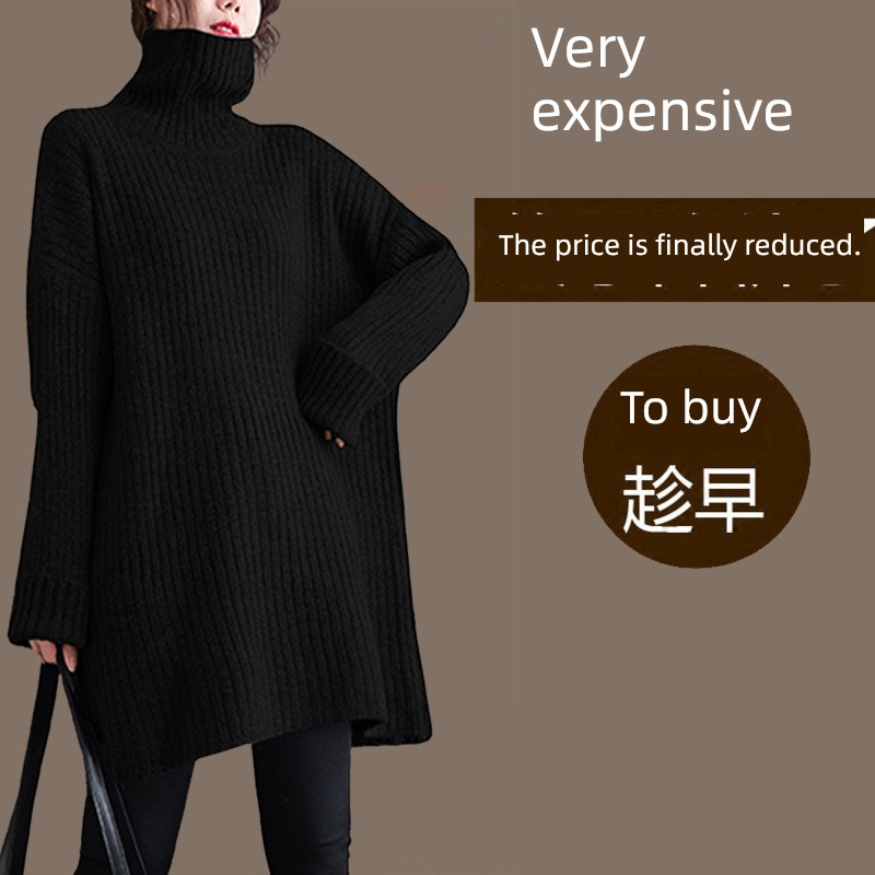 Women's wear new pattern easy keep warm High collar sweater Cashmere sweater