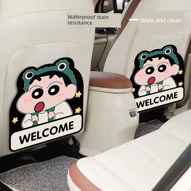Car seat anti-kick pads back rear rear protective pads dirty and wear-resistant storage multi-function decorative storage bags