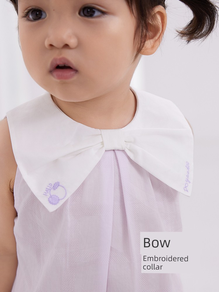 YEEHOO Baby Girl Pure Cotton Thin Onesie Summer Clothes