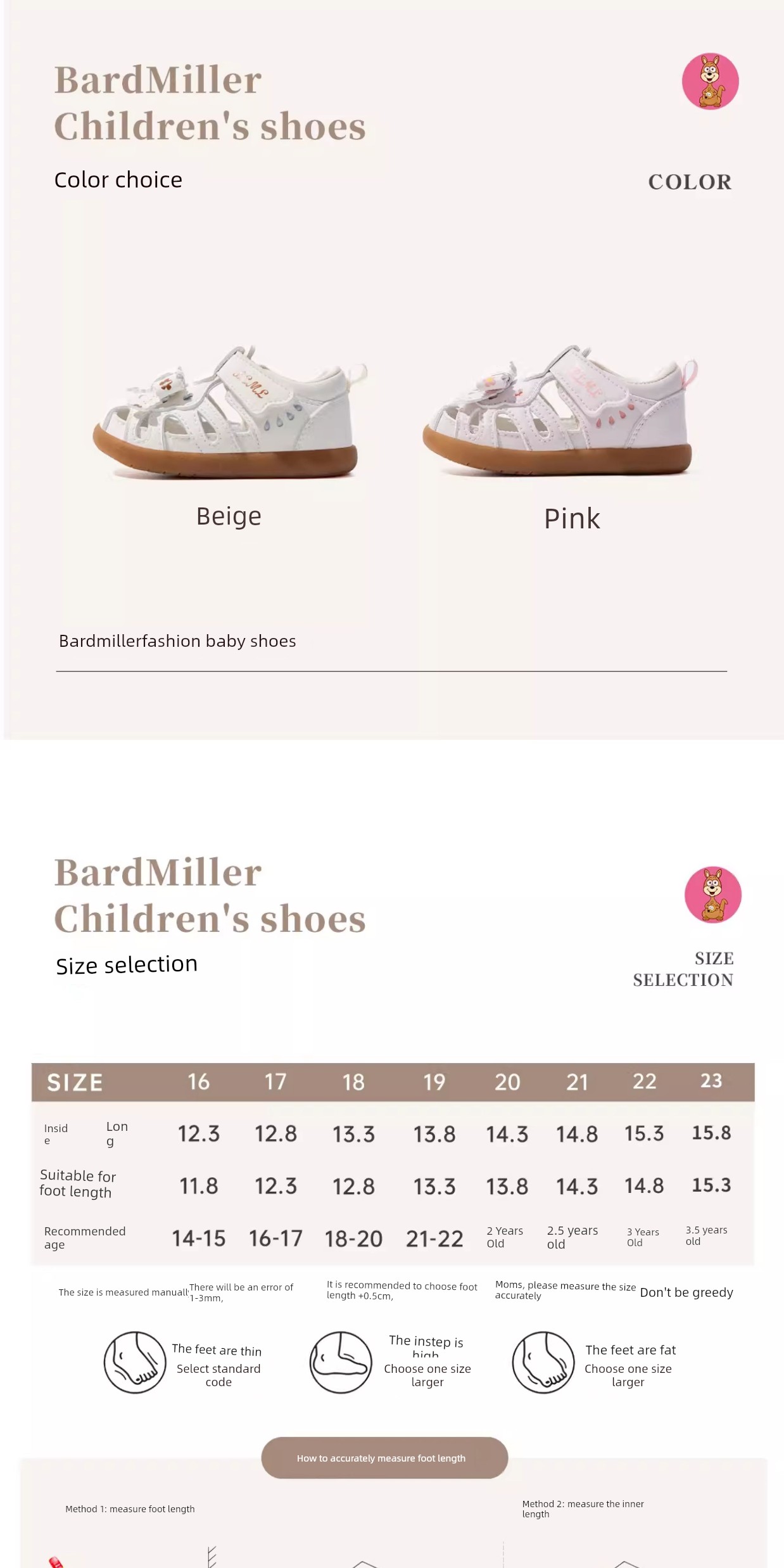 Girls' Sandals 2026 Summer Children's Shoes for 1-4 Years Old, Bowknot Princess Shoes, Closed-Toe, Soft Sole, Non-Slip Baby Girl Shoes — 8