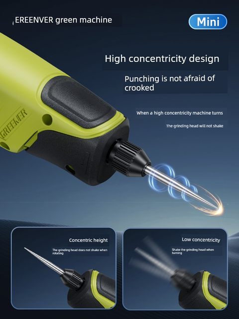 Green forest electric grinder small handheld grinder jade wood carving polishing artifact cutting and engraving tool hole puncher