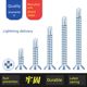Cross countersunk head flat head drill tail swifttail self-tapping self-drilling screw M4M4.2M4.8 drill iron color steel tile nail
