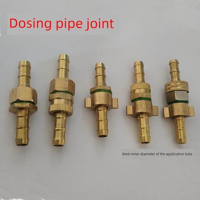 Powder spraying machine water outlet pipe copper connector spray pump valve switch quick connector thread socket spray pipe tee