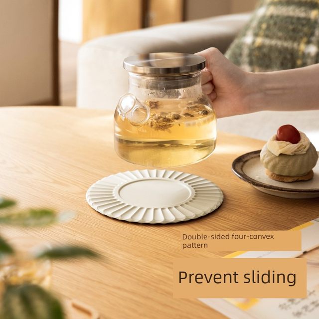 Lazy corner placemat household kitchen pot mat heat insulation pad anti-scalding high temperature mat silicone dining table mat plate coaster