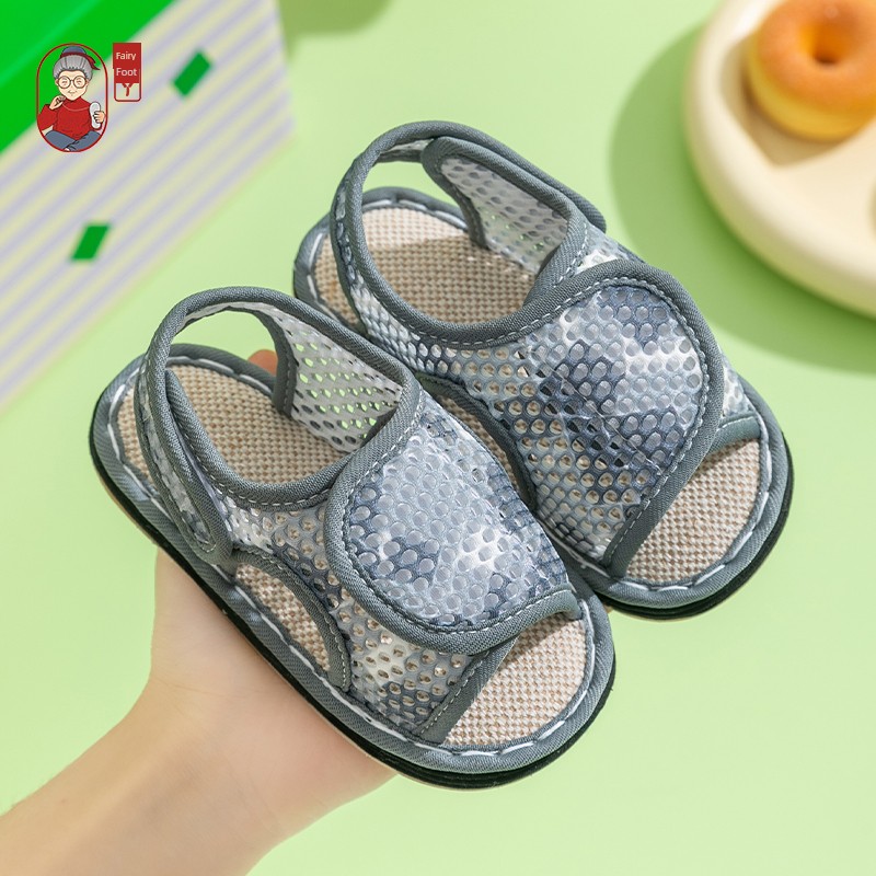 Fairy Feet Children's Layered Sole Sandals Summer New Arrival Boys Girls Baby Soft Sole Mesh Home Slippers — 2