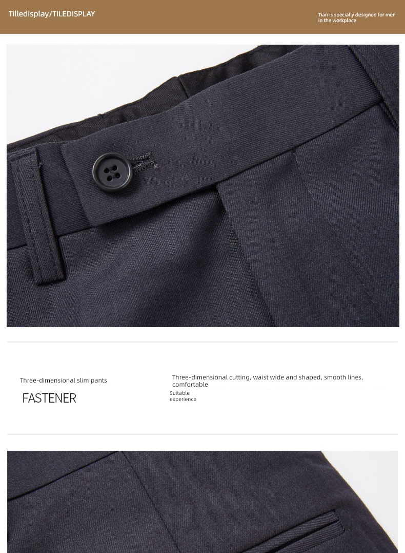Spring and Autumn Self-cultivation leisure time occupation formal wear man Western-style trousers