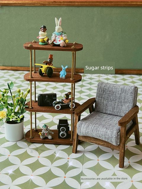 Playing house doll house scene solid color wallpaper wallpaper background board sticker sticker photo prop accessories